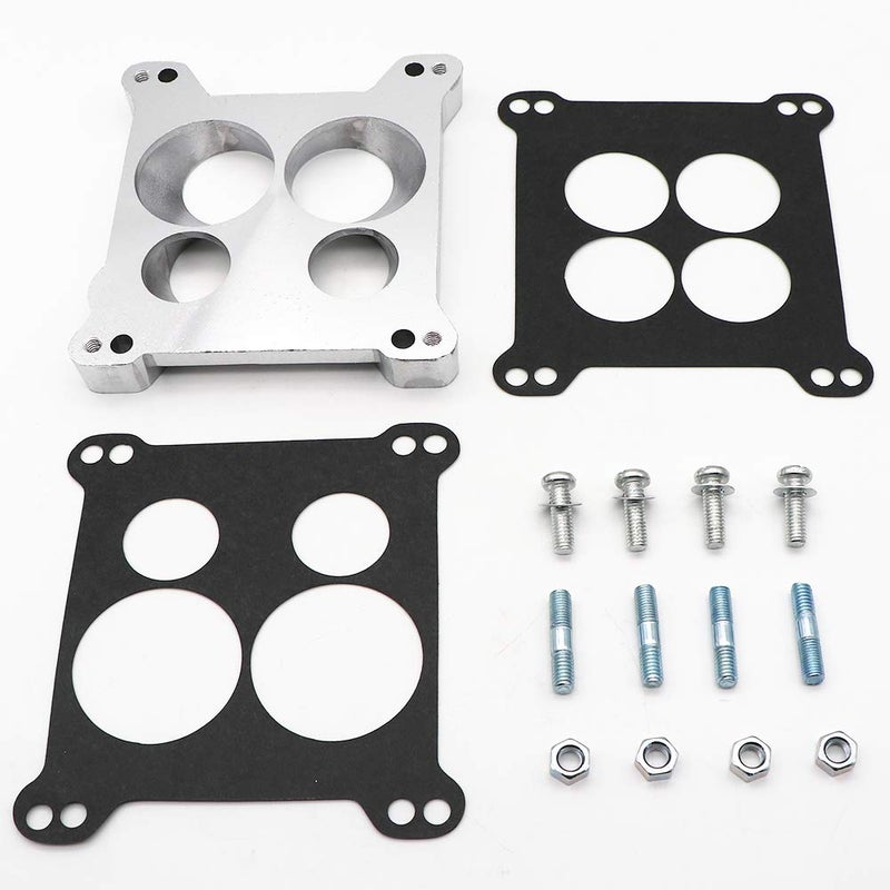 KIPA Carburetor Adapter Manifold 2696 Four-Hole Square-Bore to Spread-Bore Replace for Quadrajet Thermo-Quad Manifolds, 0.850 in. Thickness - Image 4